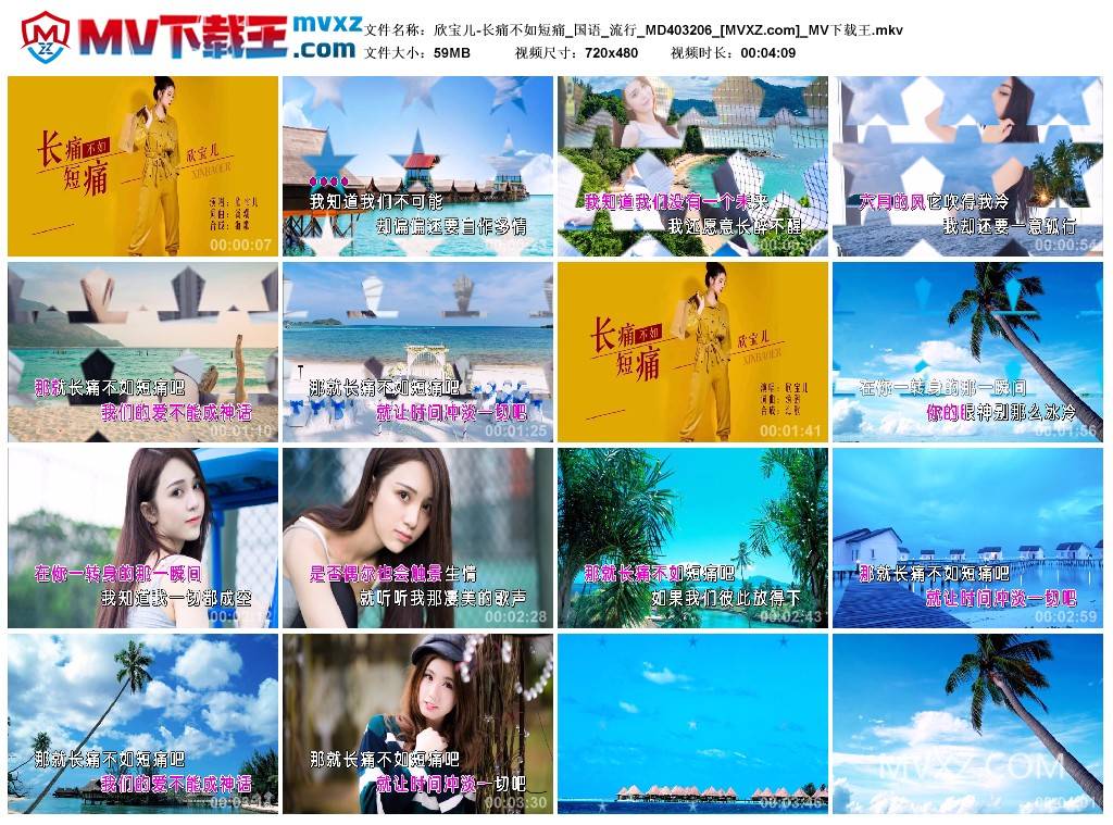 欣宝儿-长痛不如短痛_国语_流行_MD403206